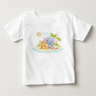 Soft Pastel toy Characters Baby T-Shirt