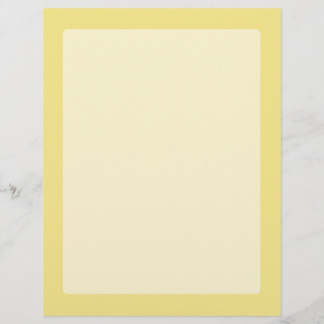Soft pastel yellow accent decor ready to customise (Front)