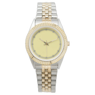 Soft pastel yellow accent decor ready to customise watch