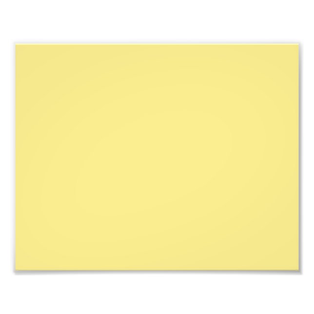 Soft pastel yellow decor ready to customise photo print (Front)