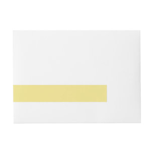 Soft pastel yellow decor ready to customise wraparound address label