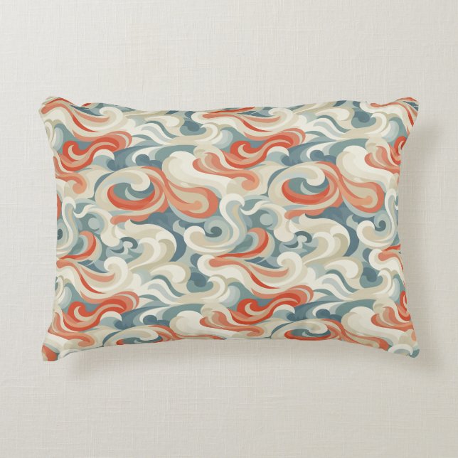 Soft Pastels and Bold Jewel Tones Decorative Cushion (Front)