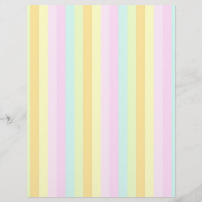 Soft Pastels Colours Vertical Stripes decor (Front)