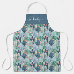Soft Patel Cactus Pattern Apron
