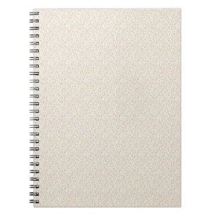 Soft Peach 1940s Vintage Utility Floral Notebook