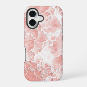 Soft Peach and Pink Flower Phone Cover