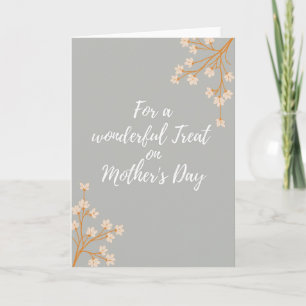 Soft Peach Mothers Day Card