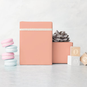 Soft Peach Solid Wrapping Paper Roll