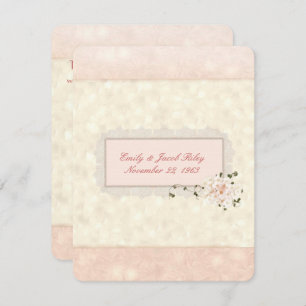 Soft Peach Wedding Vow Renewal Invitation