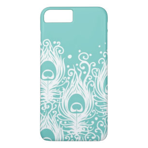 Soft peacock feathers iPhone 8 plus/7 plus case