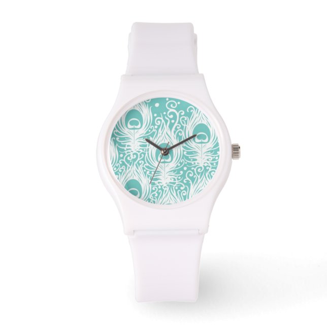 Soft peacock feathers watch (Front)