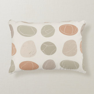 Soft Pebbles Throw Pillow Neutral Earthy Accent
