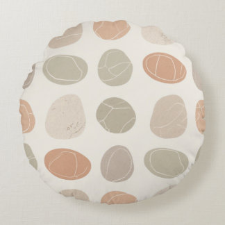 Soft Pebbles Throw Pillow Neutral Earthy Accent
