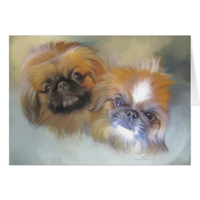 Soft Pekingese Duo (Front Horizontal)