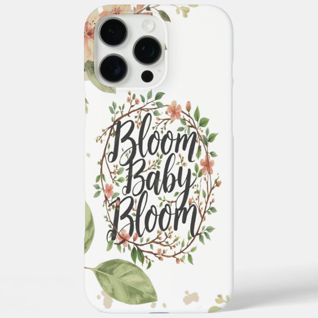 Soft Petal Flow – Artistic Bloom Style Case-Mate iPhone Case (Back)