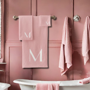 soft pink  - add monogram  bath towel set