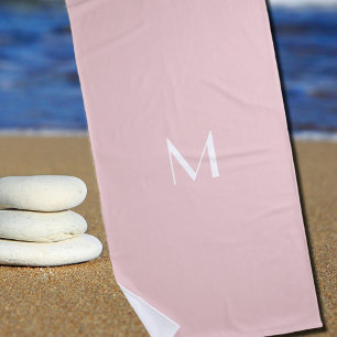 soft pink  - add monogram  beach towel
