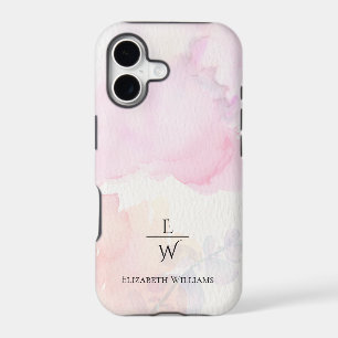 soft pink and gold marble glitter personalised