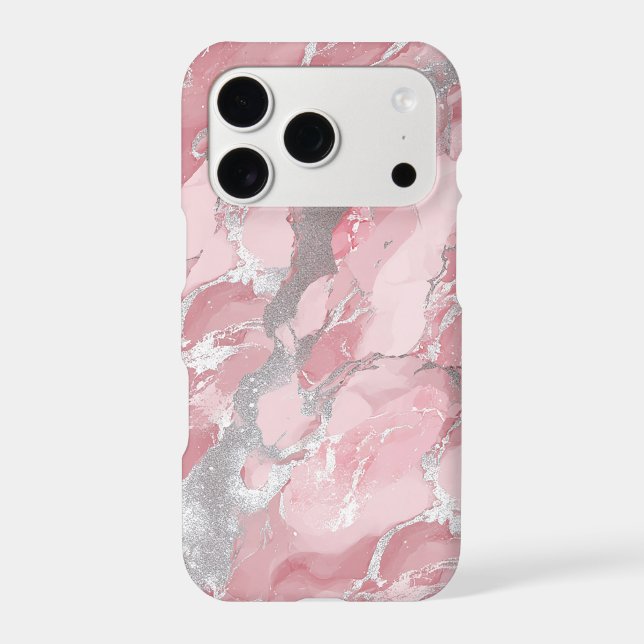 Soft Pink and Silver Marble-Like Pattern (Back)