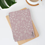 Soft pink and watercolour florals iPad air cover<br><div class="desc">A favourite shade of pink and covered in an array of pretty watercolour flowers. Add your name for that touch of personalisation.</div>