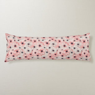 Soft Pink and White Anemone Flowers Body Cushion