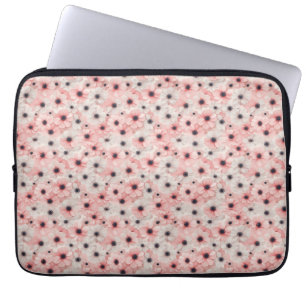 Soft Pink and White Anemone Flowers Laptop Sleeve