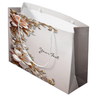 Soft Pink and White Flowers Gift Bag