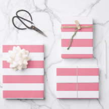 Soft Pink and White Stripes