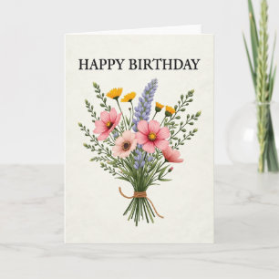 Soft Pink Birthday Card