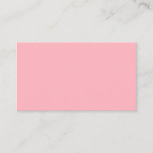 Soft Pink Blank Business Card
