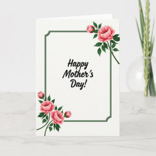 Soft Pink Blossom Mother Card