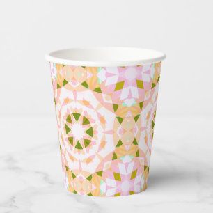 Soft Pink Blue Magic Star Halloween Rainbow Decor Paper Cups