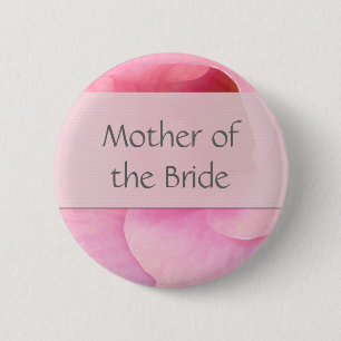 Soft pink Bride Button - Customised