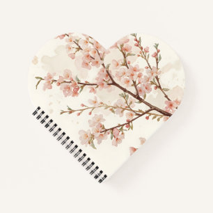 Soft Pink Cherry Blossom Branches Notebook