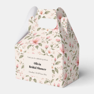 Soft Pink Cherry Blossom Floral Seamless Pattern Favour Box