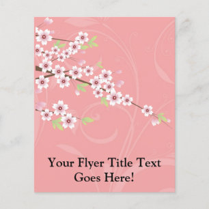 Soft Pink Cherry Blossom Flyer
