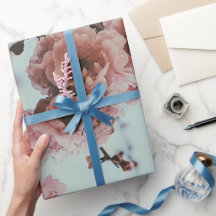 Soft Pink Cherry Blossom Wrapping Paper