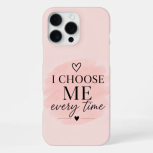 Soft Pink Chic Self Love Aesthetic iPhone 16 Pro Max Case
