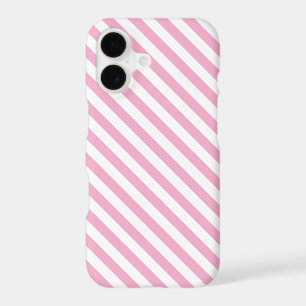 Soft Pink Classic White Stylish Striped Pattern