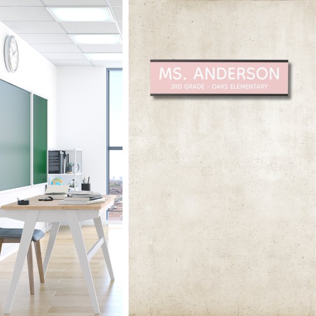 Soft Pink Classroom Door Sign (Creator Uploaded)