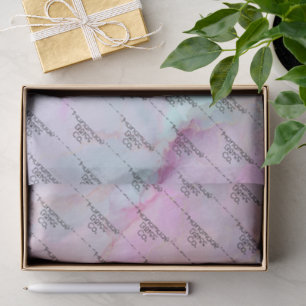 Soft Pink Colourful Marble Tissue Paper