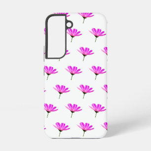 Soft Pink Daisy Floral Artwork Samsung Galaxy Case
