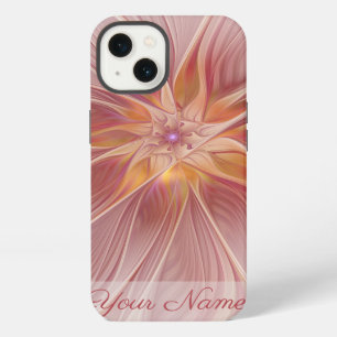 Soft Pink Dream Abstract Fractal Art Flower Name iPhone 13 Case