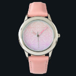 Soft Pink Dream Mandala pattern series Watch<br><div class="desc">Experience the beauty of this mandala-inspired lace pattern,  featuring a soft,  ethereal gradient that transitions seamlessly from a sweet blush pink to a calming lavender purple and holographic. This intricate,  symmetrical design exudes elegance and charm,  making it perfect for anyone who loves romantic pastel aesthetics and sophisticated artistic details.</div>