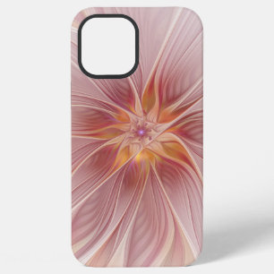 Soft Pink Floral Dream Abstract Fractal Art Flower iPhone 12 Pro Max Case