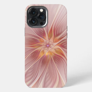 Soft Pink Floral Dream Abstract Fractal Art Flower iPhone 13 Pro Max Case
