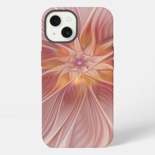 Soft Pink Floral Dream Abstract Fractal Art Flower iPhone Case
