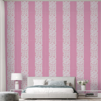 Soft Pink Floral Pattern Minimal Aesthetic Wallpaper