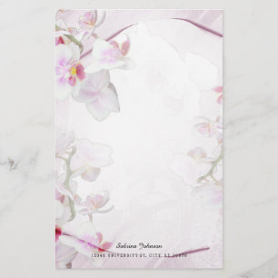 Soft Pink Floral Stationery