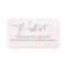 Soft Pink Floral Wedding Website Card